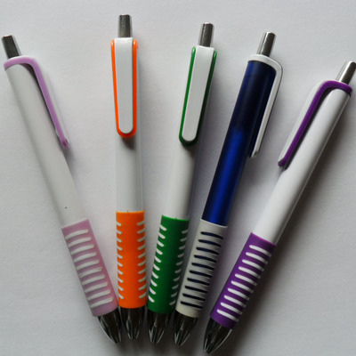 【廠家批發 優質塑料掛鉤按動圓珠筆 廣告筆】價格,廠家,圖片,圓珠筆、原子筆,桐廬燁豪筆業-