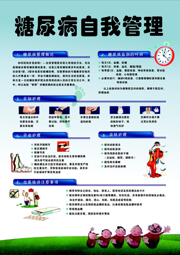 【209海報展板辦公裝飾3777糖尿病自我管理】價格,廠家,圖片,燈箱布/噴繪布,新豐縣新奇麗廣告設(shè)計制作室-